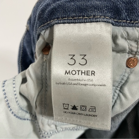 Mother the looker crop Classic Blue Denim Jeans - Picture 5 of 6